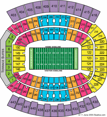 Florida Gators vs. Georgia Bulldogs Tickets 2010-10-30 Jacksonville, FL, Jacksonville Municipal Stadium
